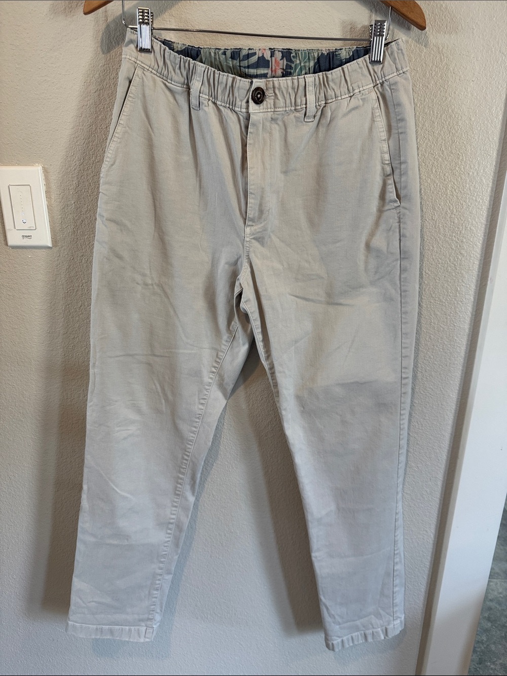 chubbies light tan Elastic Waist Chinos
